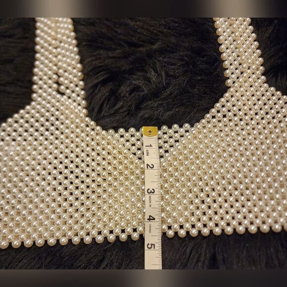 Festival Faux Pearl Crop Top Bralette Beaded Tank Cami Top - Picture 9 of 13